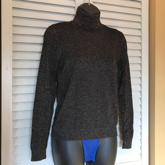 Pullover Turtleneck Sweater - Golden Sparkles! EUC 3/$19 - Picture 4 of 7